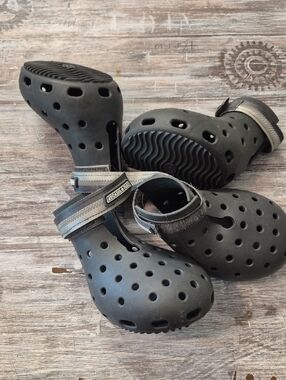 Unbranded Black Dog Protective Boots with Adjustable Straps